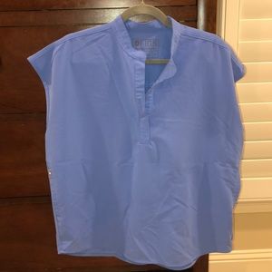 FIGS ceil blue rafaela scrub top
